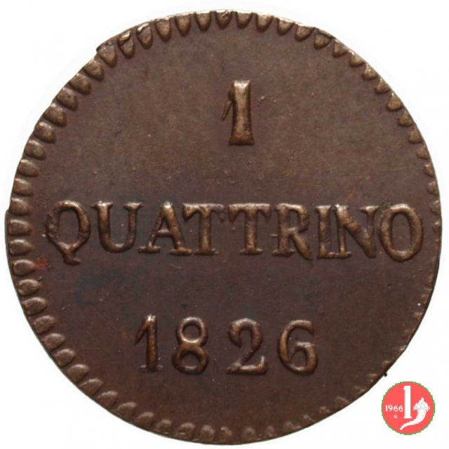 1 Quattrino 1826 (Lucca)