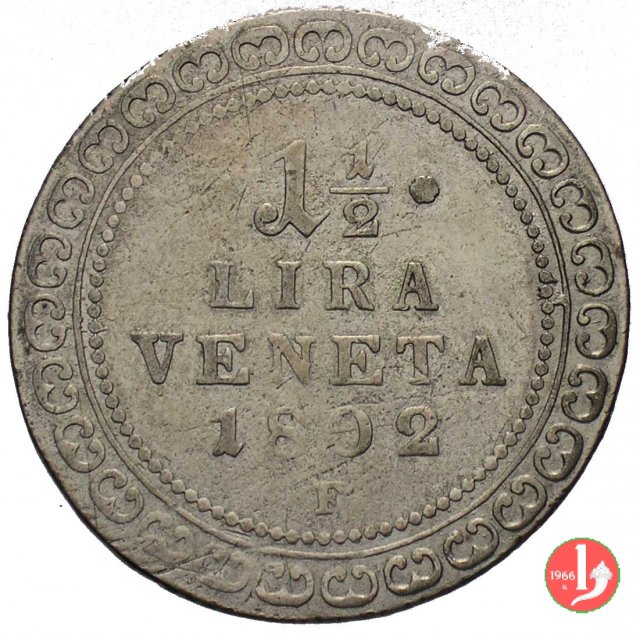 1 lira e mezza 1802 (Hall)