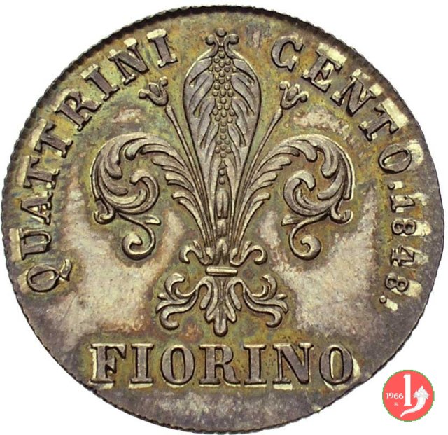 fiorino (terzo tipo) 1848 (Firenze)