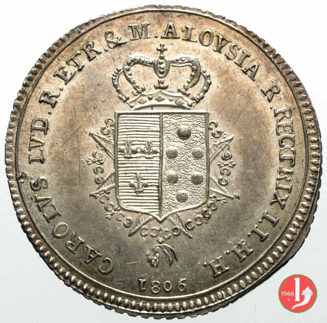 1 lira Toscana II Tipo 1806 (Firenze)