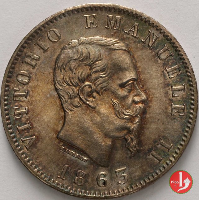 1 lira valore 1863 (Torino)