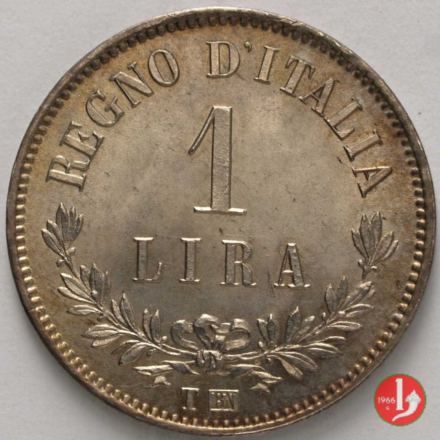 1 lira valore 1863 (Torino)