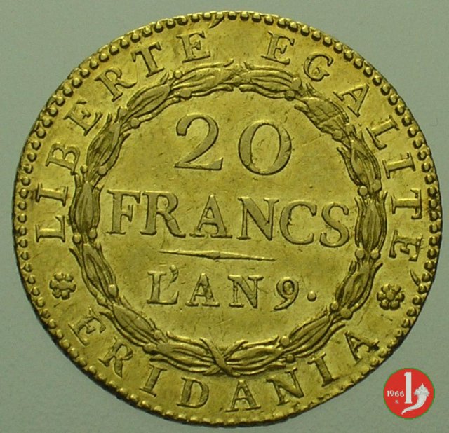 20 Franchi o Marengo 1800-1801 (Torino:Parigi)