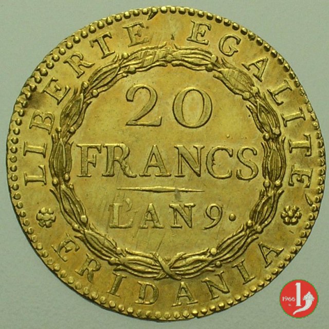 20 Franchi o Marengo 1800-1801 (Torino:Parigi)