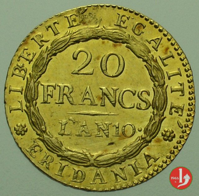 20 Franchi o Marengo 1801-1802 (Torino:Parigi)