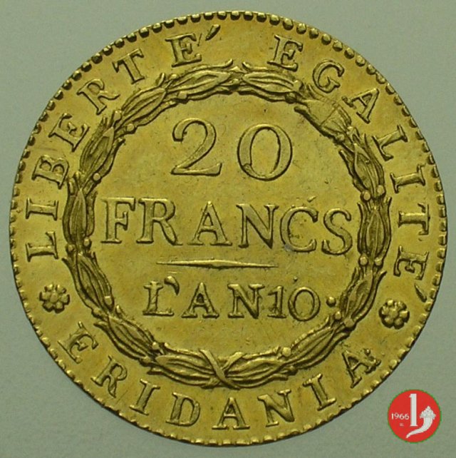 20 Franchi o Marengo 1801-1802 (Torino:Parigi)