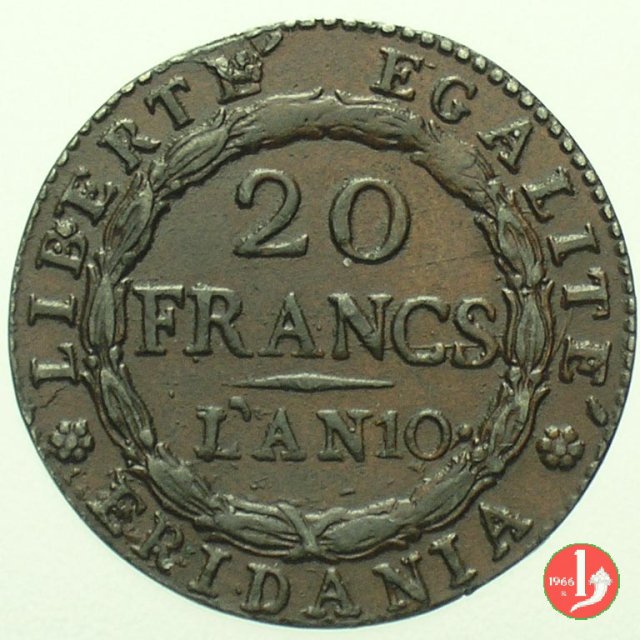 20 Franchi o Marengo 1801-1802 (Torino:Parigi)