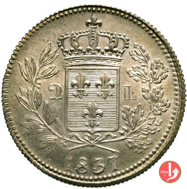 2 Lire 1837 (Lucca)