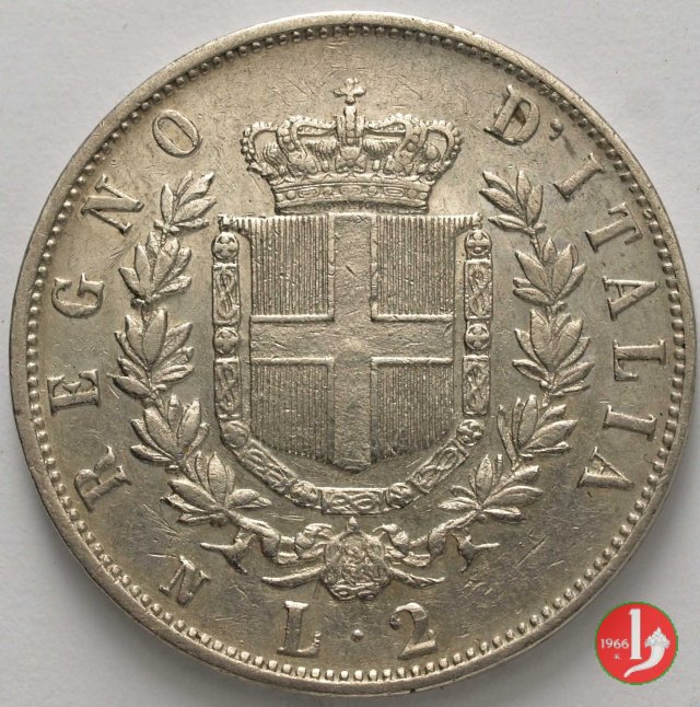 2 lire stemma 1862 (Napoli)