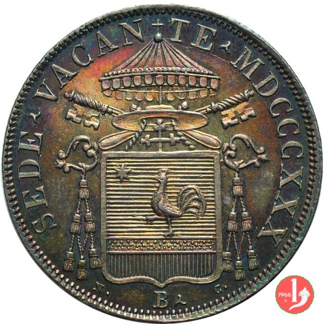 30 Baiocchi (Testone) 1830 (Bologna) 30 Baiocchi (Testone) 1830 (Bologna)