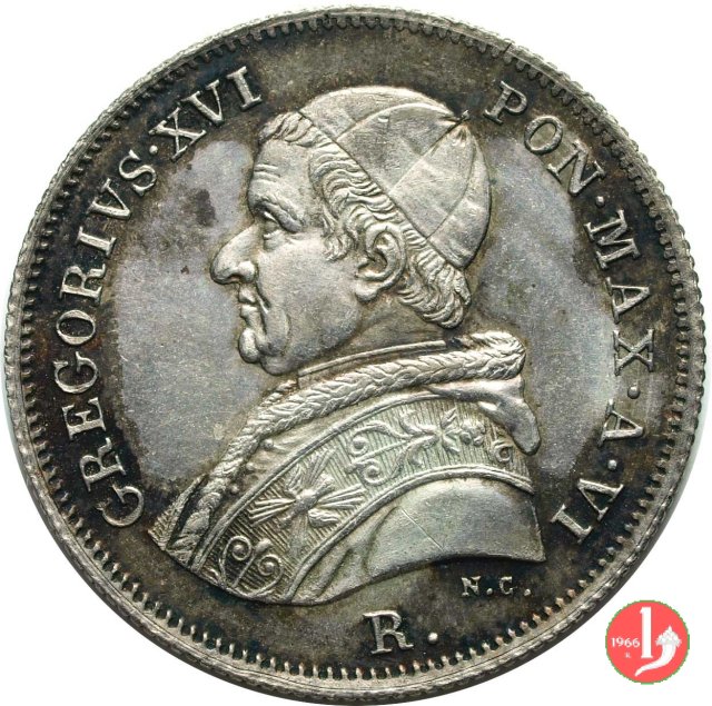 30 Baiocchi (Testone) 1836 (Roma)