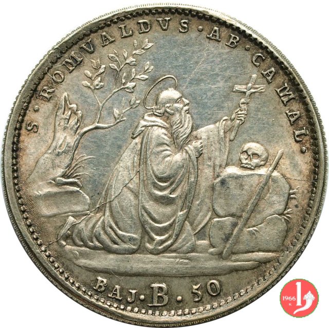 50 Baiocchi (Mezzo Scudo Romano) 1832 (Bologna)