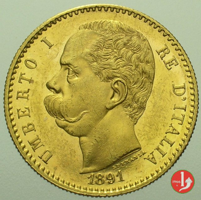 50 lire 1891 (Roma)