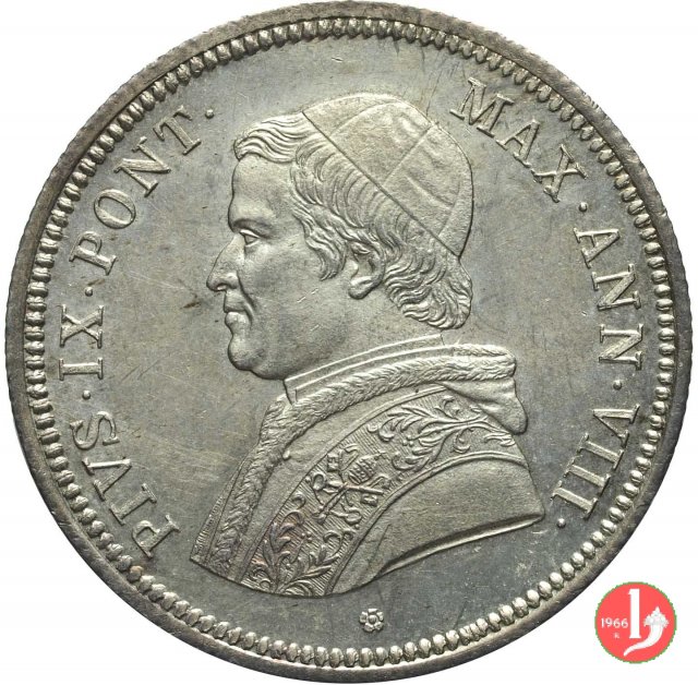 50 baiocchi (1/2 Scudo) 1853 (Roma)