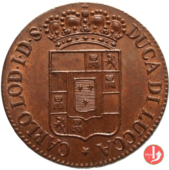 5 quattrini 1826 (Lucca)