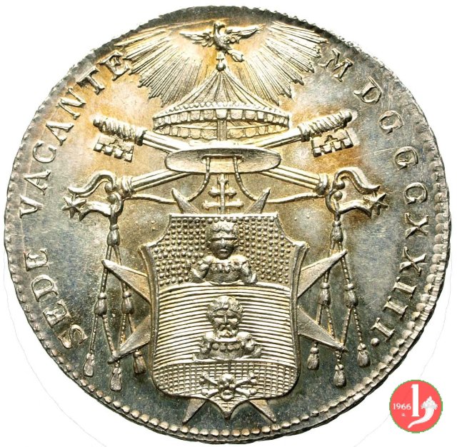 Doppio Giulio (Quinto di Scudo) 1823 (Bologna)