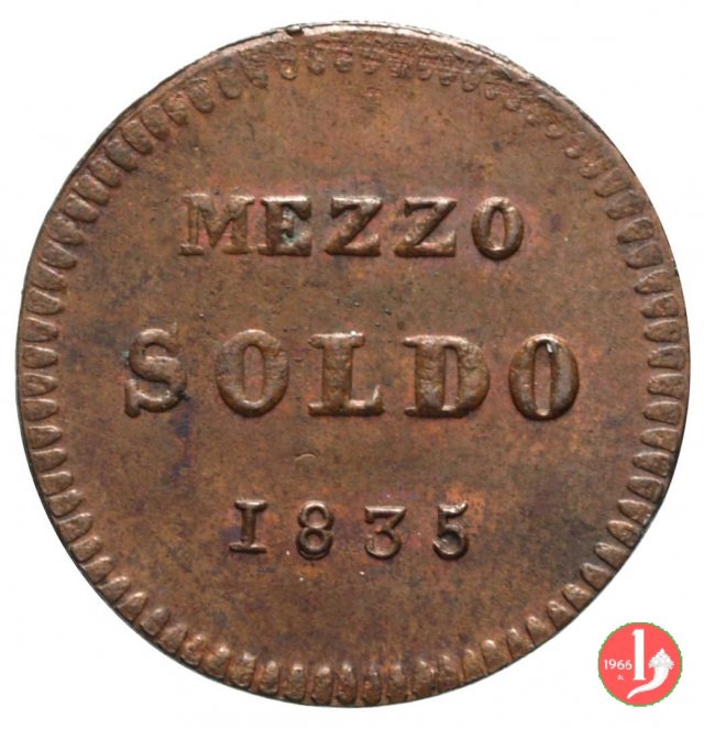 Mezzo Soldo 1835 (Lucca)