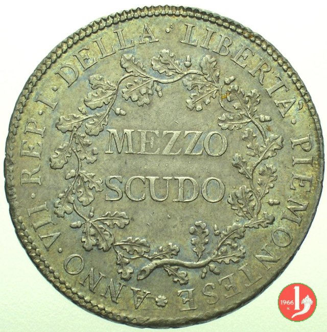 Mezzo scudo 1799 (Torino)