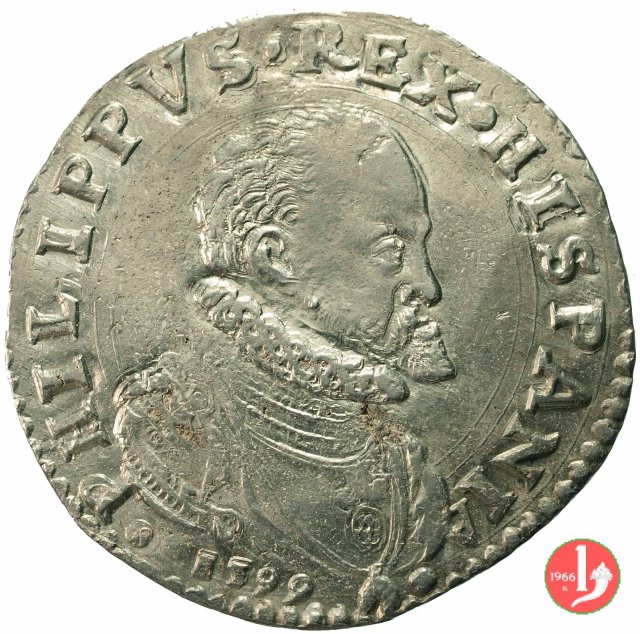 Scudo d'argento (o ducatone) 1599 (Milano)