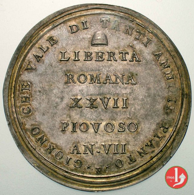 Scudo medaglia 1799 (Roma)