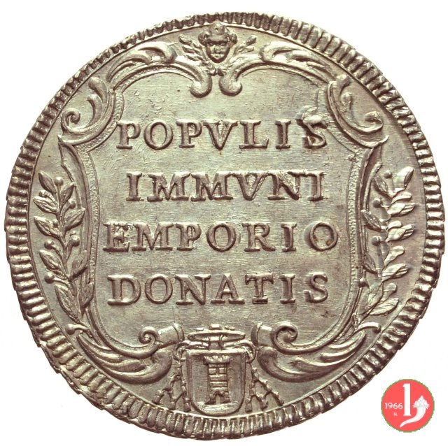 Testone Populis Immuni Emporio Donatis 1733-1734 (Roma)