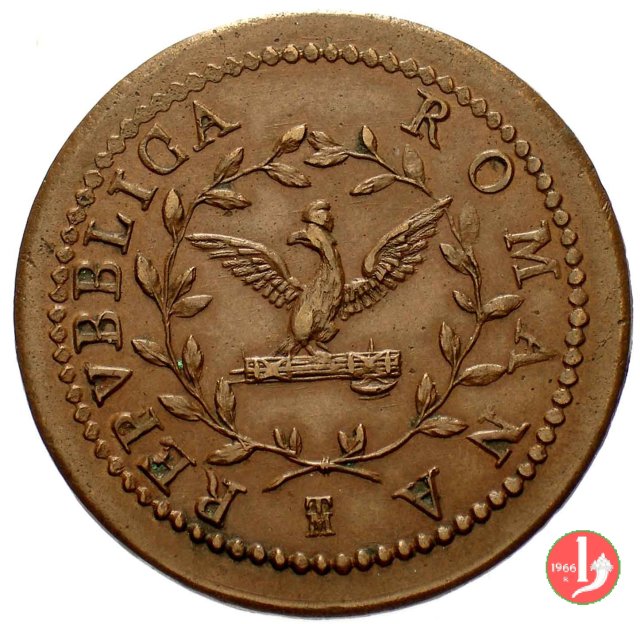 due baiocchi (aquila - prova nuova monetazione) 1798 (Roma)