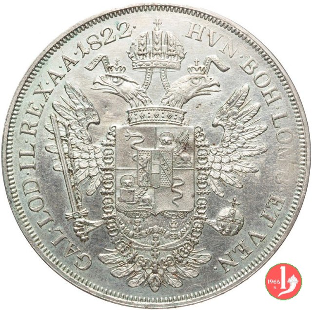 scudo nuovo da 6 lire 1822 (Venezia)