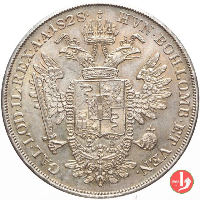 scudo nuovo da 6 lire 1828 (Milano)