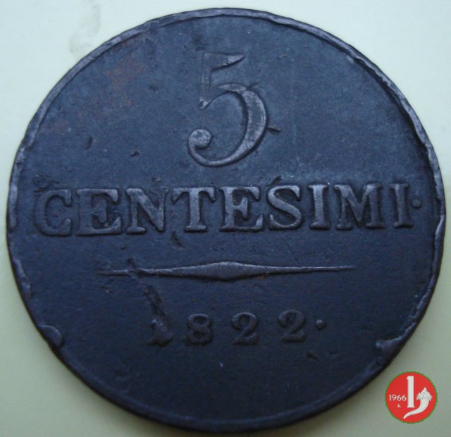 5 centesimi 1822 (Venezia)