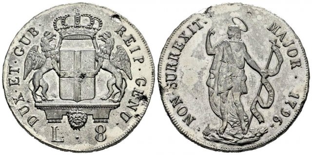 8 lire nuove 1796 (Genova)