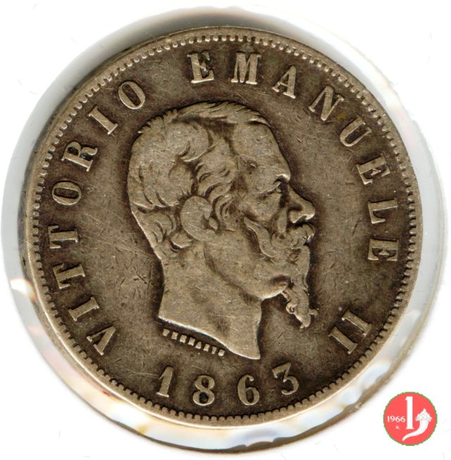 2 lire stemma 1863 (Napoli)