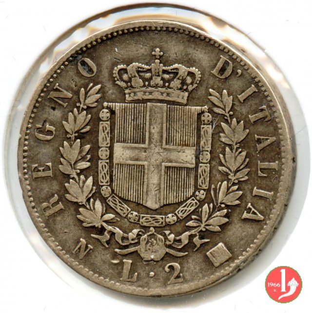 2 lire stemma 1863 (Napoli)