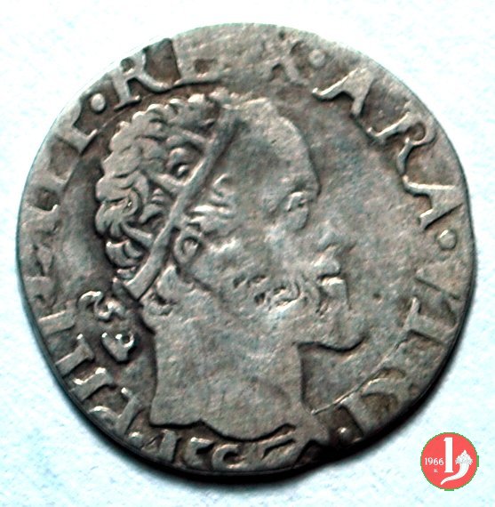 1/2 Carlino 1° tipo 1582 (Napoli)