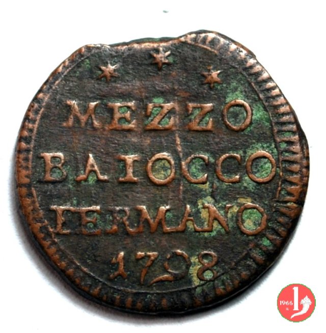 mezzo baiocco 1798 (Fermo)