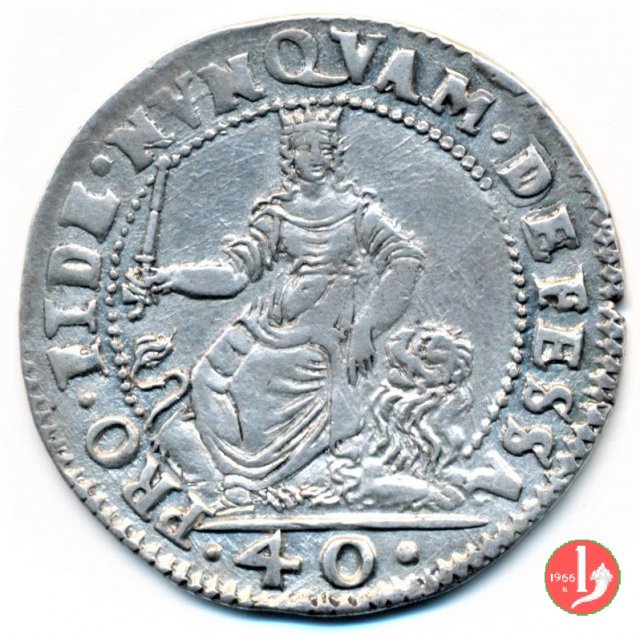 40 soldi con Pro Fide 1570-1577 (Venezia)