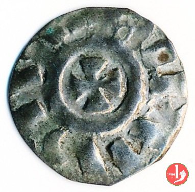 Denaro con croce rovescio piú piccola 1138-1164 (Verona)