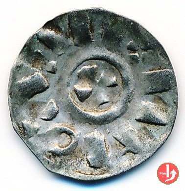 Denaro con croce rovescio piú piccola 1138-1164 (Verona)