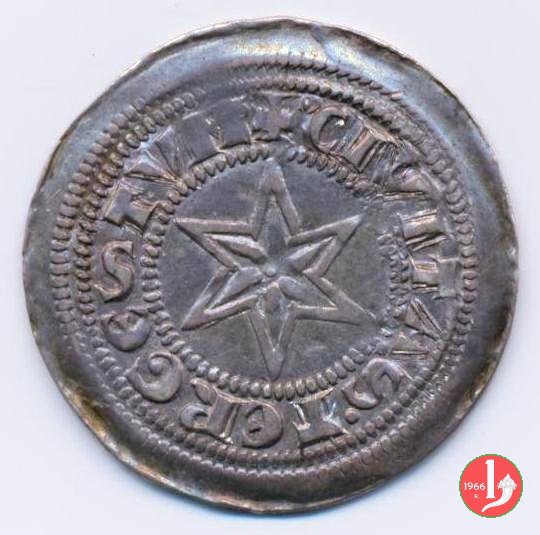 Denaro con stella 1254-1280 (Trieste)