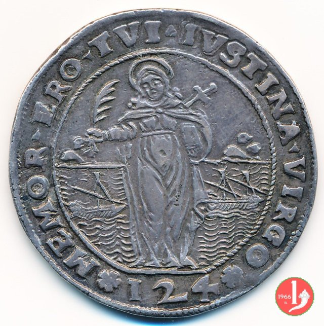 Ducato con Santa Giustina da 124 soldi 1631-1646 (Venezia)