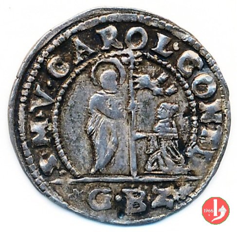 Trentaduesimo di Giustina maggiore da 5 soldi 1655-1656 (Venezia)