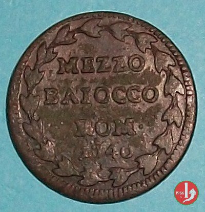 Mezzo Baiocco 1740 (Roma)