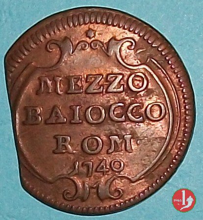 Mezzo Baiocco 1740 (Roma)