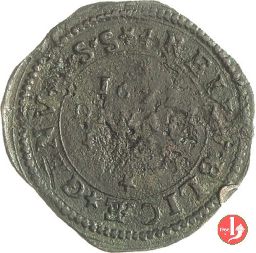 12 denari (1 soldo) 1671 (Genova)