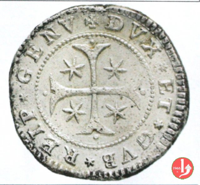 1/2 scudo stretto 1692 (Genova)