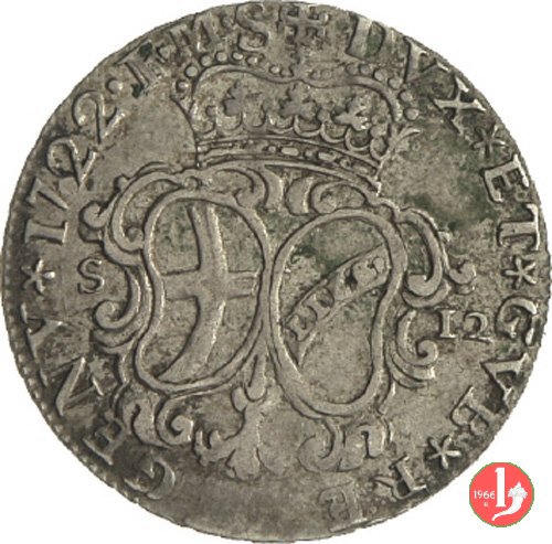 12 soldi 1722 (Genova)