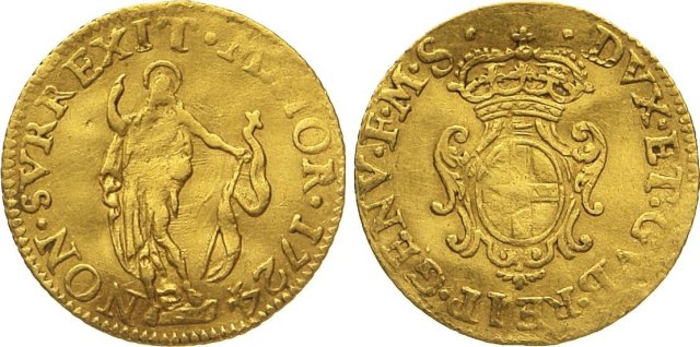 1/2 zecchino 1724 (Genova)