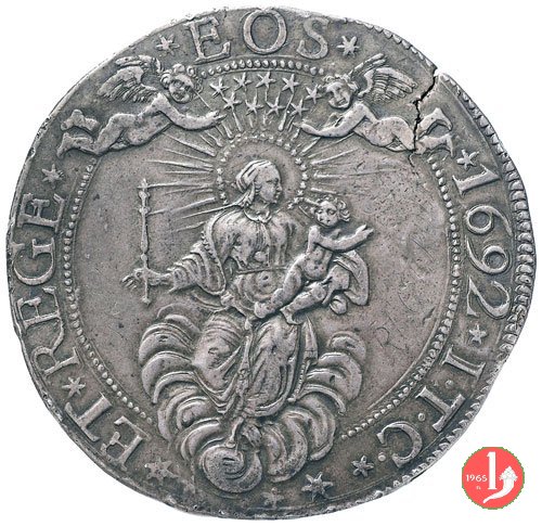 2 scudi (tipo largo) 1692 (Genova)