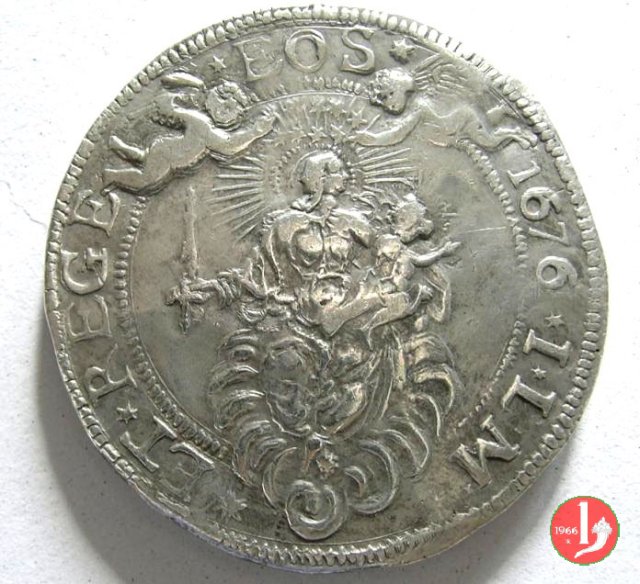 3 scudi (tipo largo) 1676 (Genova)