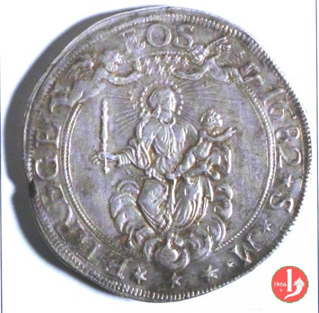 3 scudi (tipo largo) 1682 (Genova)