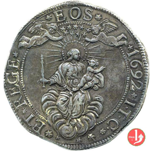 4 scudi (tipo largo) 1692 (Genova)